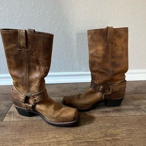 Frye Harness Boot dark brown size 8